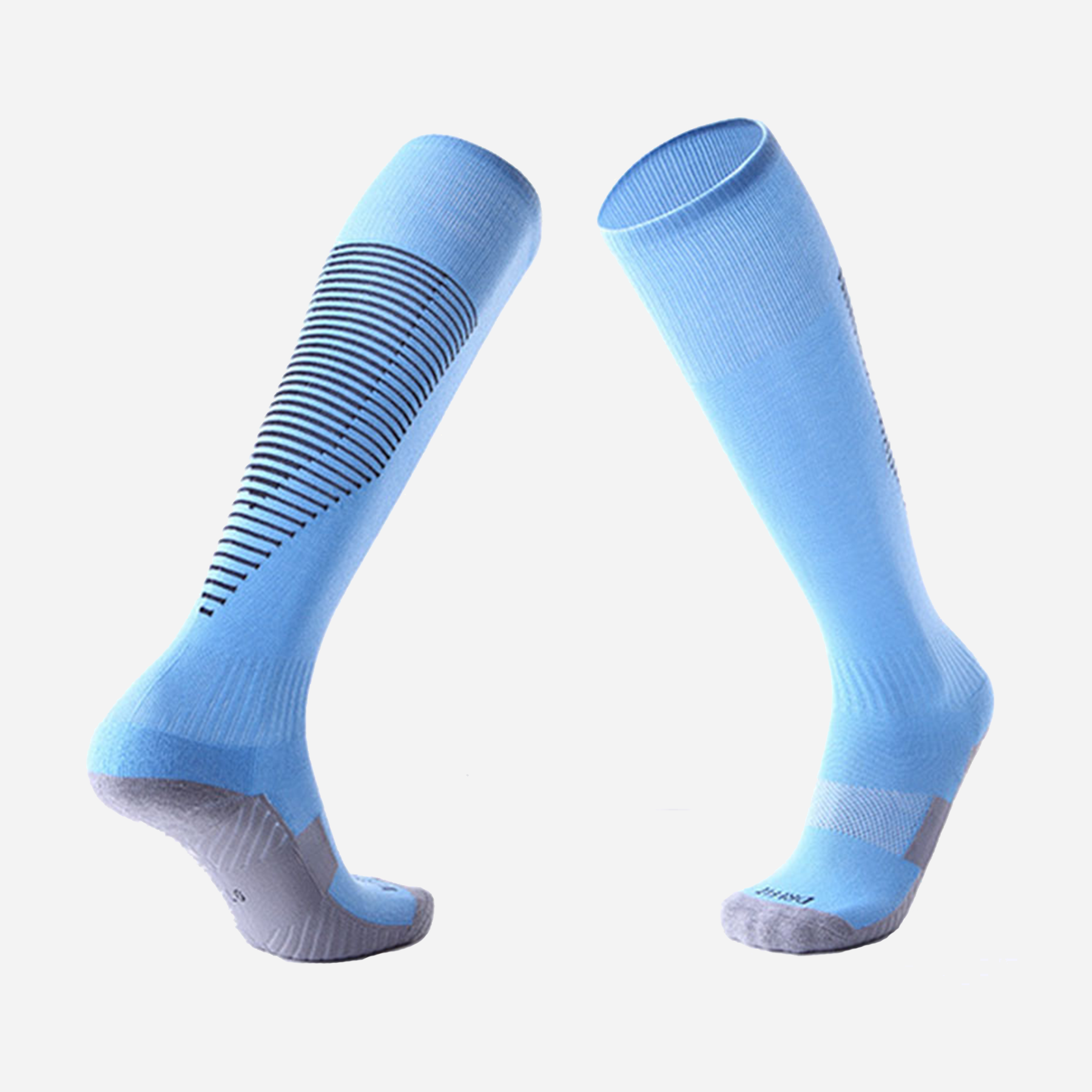 Personalize Football Soccer Match Socks II Sky Blue CasualSelect